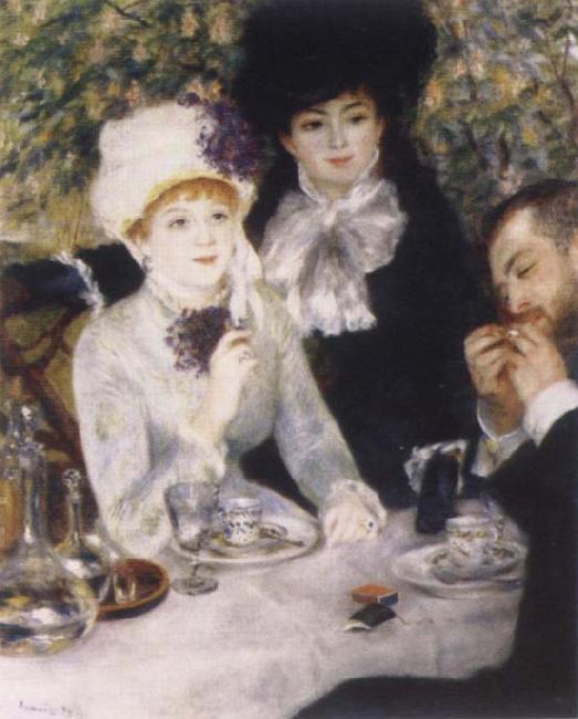 Pierre-Auguste Renoir At the end of the Fruhstucks oil painting picture